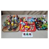 Solar Figurines, Pez Dispensers, Assorted Toys