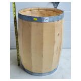 18" H Large Wood Barrel