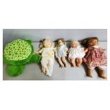 Lot of Vintage German & Assorted Dolls