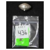 Sterling Football Pendant, 2.73 DWT