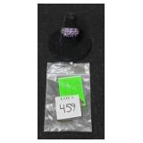 Chinese .925 Amethyst Multi Gemstone Ring, Size 8