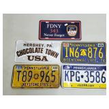 Lot of Vintage License Plates