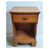 Vintage Wood Nightstand w/ Drawer