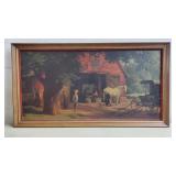 Blacksmith Shop Scene Print by Paul Detlefsen