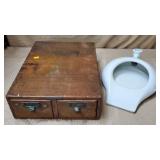 Antique Library Bureau Makers Oak Index Cabinet