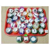 Large Lot of NFL Mini Ceramic Mugs w/ Cases