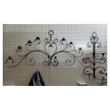 (2) Metal Candle Holder Wall Decor