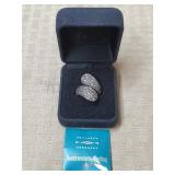 Southwestern Sterling Diamondcut Adjustable Ring