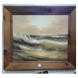 H. Gailey Nautical Ocean Painting