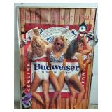 Large Budweiser Label Conscious Girls Poster