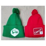 Vintage Sprite & Coca Cola Patched Knit Hats