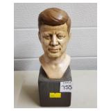 7 1/2" H Vintage Ceramic JFK Bust