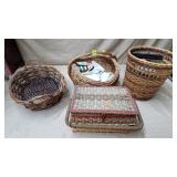 Lot of Assorted Baskets w/ Frames, Sewing