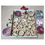 Large Tray of Assorted Metal Cookie Cutters