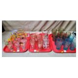 Mixed Lot of Vintage & Retro Drinking Glasses
