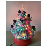 18 3/4" HCeramic Snowman Handpainted Xmas Tree