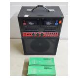 Vintage Cassette Player w/ Two Microphones