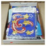 Lot of Assorted Yard Flags, Some Sealed