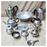 Vintage Metal Kitchenware Lot, Perculator is..