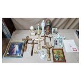 Italian Religious Statue, Religious Plaques