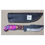 9" Dragonscale Knife w/ Leather Sheath