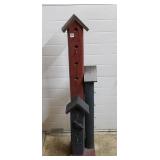 47 1/2" Tall Wood Birdhouse Decoration