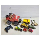 RC Jeep & Assorted Toy Vehicles & Accessories