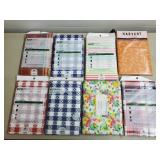 Lot of Assorted Sealed Vinyl Table Clothes