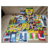 Large Lot of Assorted Crayola Crayons, Pastels
