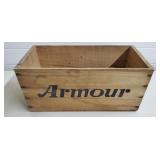 Vintage Armour Corned Beef Wood Crate