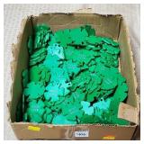Large Box of Vintage Green Good Luck PlasticCharms