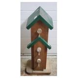 23 1/2" H Wood Birdhouse Decoration