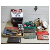 Large Lot of Wrenches, Sockets, Assorted Tools