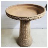 23" H Terracotta Bird Bath