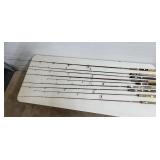Lot of Assorted Fishing Poles