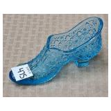 Fenton Light Blue Glass Boot
