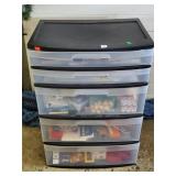 Large Black Sterlite Container w/ Crafting Items
