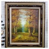 Framed Landscape Painting - Signed "Cantrell"