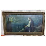 Jesus of Nazareth Print w/ Antique Frame