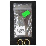 FZN Gold Over .925 Sterling Earrings