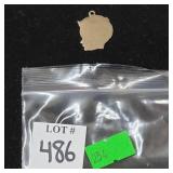 Sterling Danecraft Babyhead Sihouette Pendant