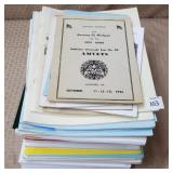 Lot of Carbon County Sports Hall Of Fame Ephemera,