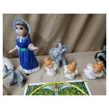 Large Lot of Assorted Ceramic Statues, Tiles, etc