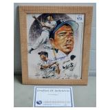 Joe DiMaggio Autographed Picture w/ COA