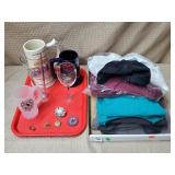 Lot of McAadoo Firemens Clothing, Pins,