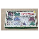 Alpine Village Mini Lighted Christmas Village Set