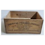 American Cynamid Company Wood Crate