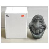 Grotesque Head Garden Statue w/ Box