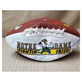 Vintage Notre Dame Autographed Football