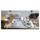Large Lot of Embroidery, Cross Stich & Crafting